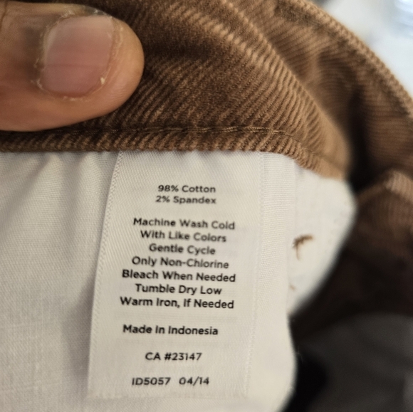 Talbots Courdory Pants Women Size 8P Brown Signature Retro Casual Logo - Picture 12 of 12